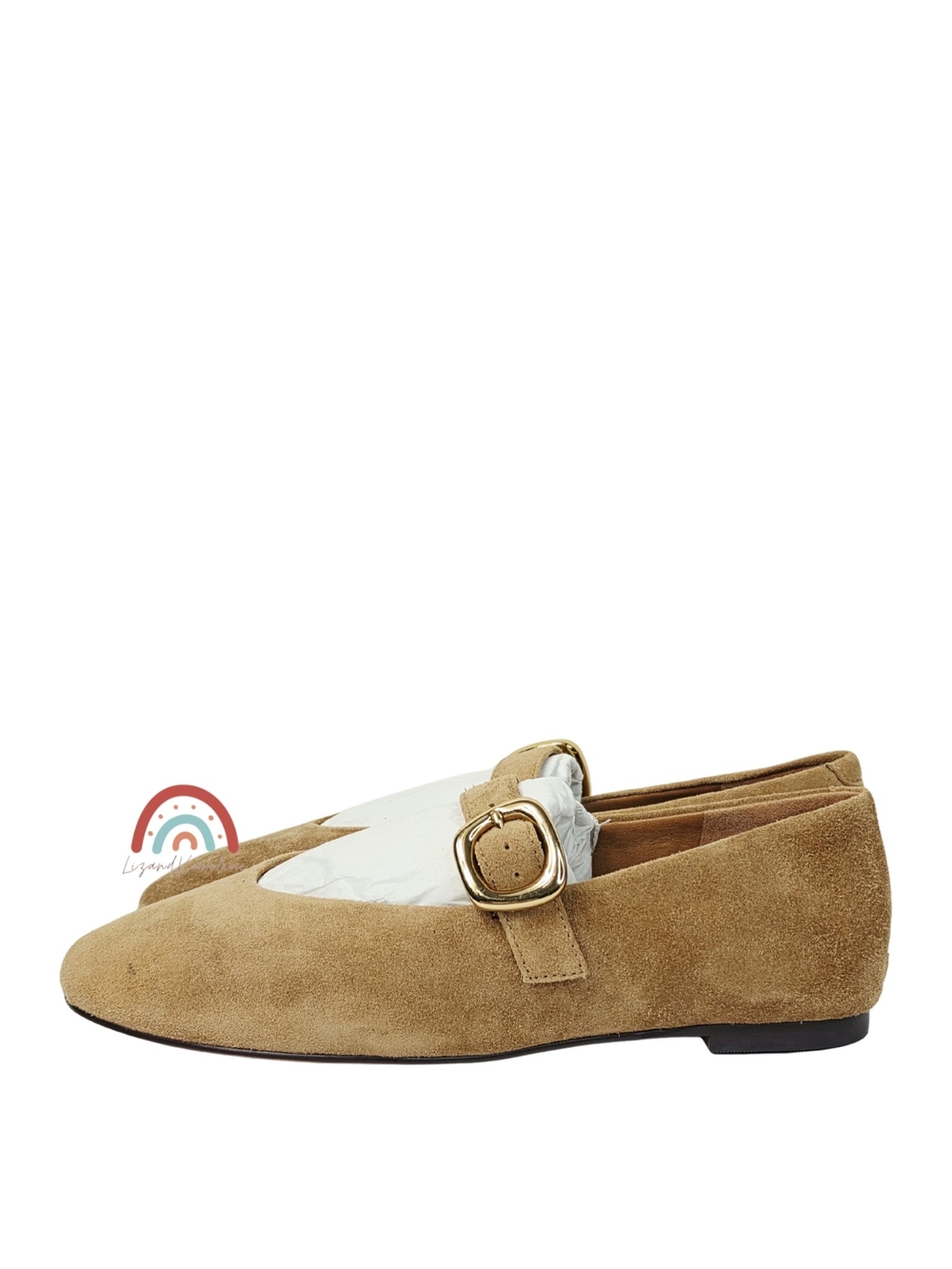 New! Madewell The Remy Mary Jane in Suede Dried Acorn 6 - Picture 4 of 16